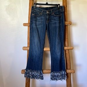 Lucky Brand Fringe Hem Jeans